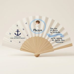 Abanico Comunión Personalizado Marinero