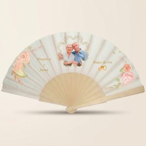 Abanico Bodas de Oro con Foto Personalizado