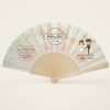 Abanico Boda Personalizado Floral Vintage