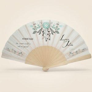 Abanico Boda Personalizado Atrapasueños Mint