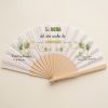 Abanico Boda Personalizado Frase Divertida Botánica