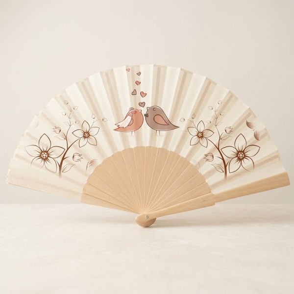 Abanico Boda Pajaritos Enamorados | Genérico