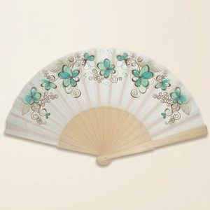 Abanico Boda Mariposas Turquesa | Genérico