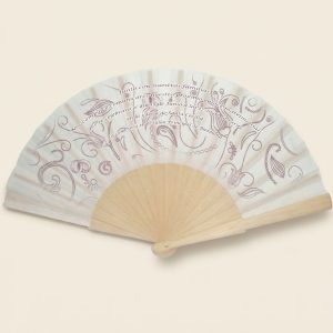 Abanico Boda Flores Malva Invitación | Genérico