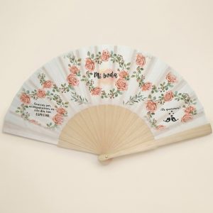 Abanico Boda Lavanda «Provenza» | Genérico