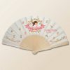Abanico Comunión Floral Niña Personalizado