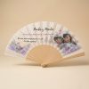 Abanico Comunión Doble Lavanda Personalizado
