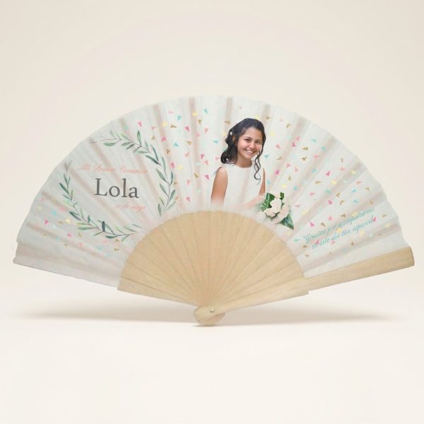 Abanico Comunión Pastel Personalizado