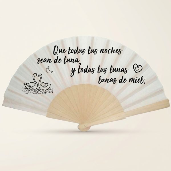 Abanico Boda "Lunas de Miel Eternas"