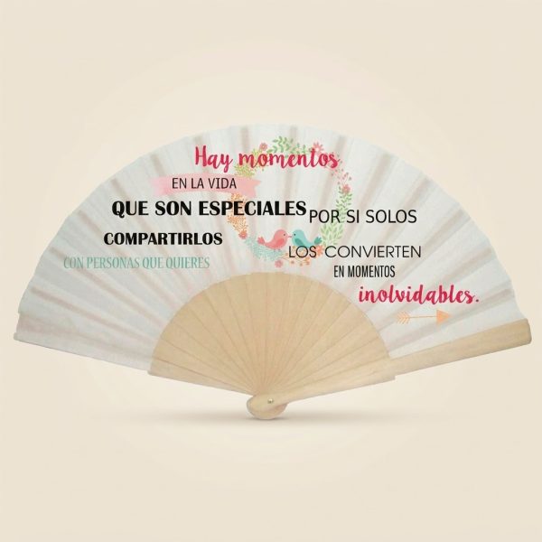 Abanico Boda "Momentos Inolvidables"