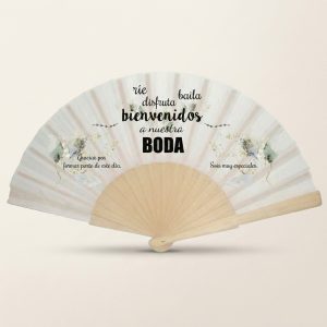 Abanico Boda "Ríe, Baila y Disfruta"