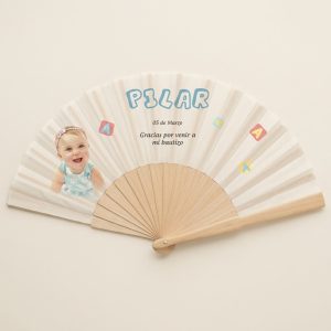 Abanico bautizo personalizado con foto 034