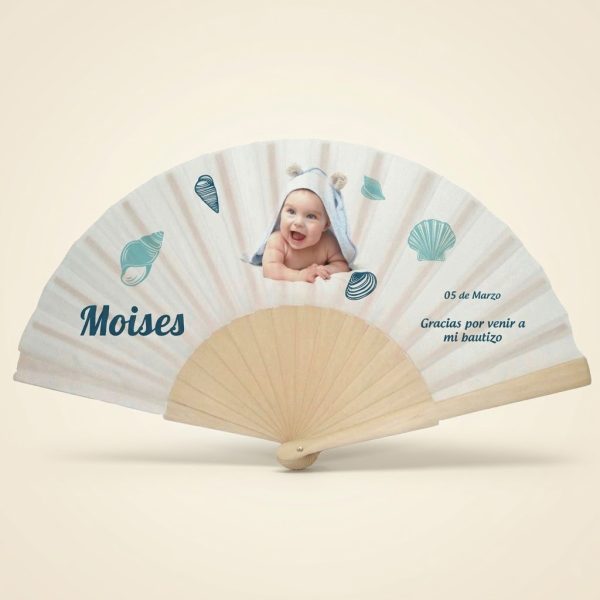 Abanico bautizo personalizado con foto 035