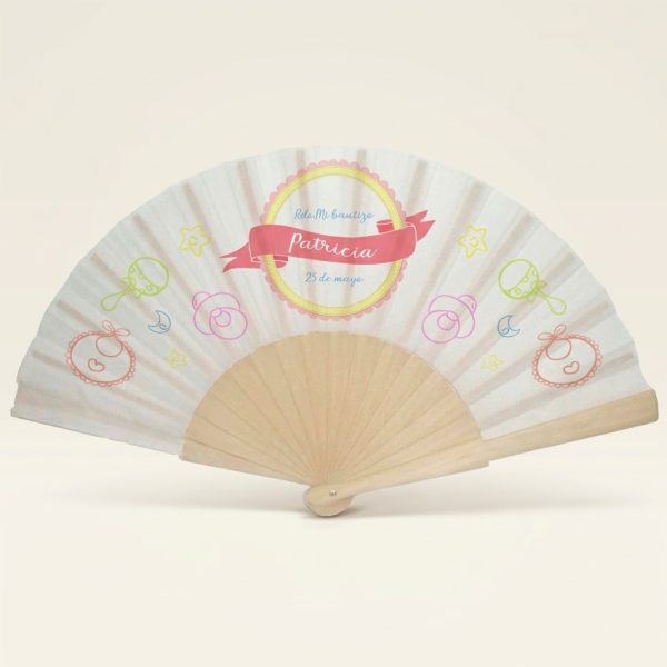 Abanico bautizo personalizado iconos 072
