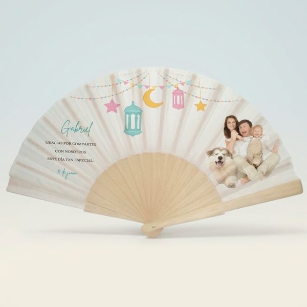 Abanico bautizo personalizado con foto 073