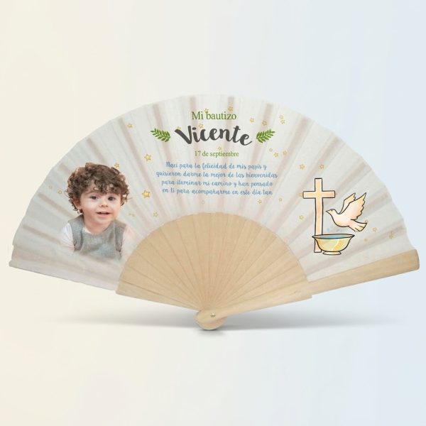 Abanico bautizo personalizado con foto 077