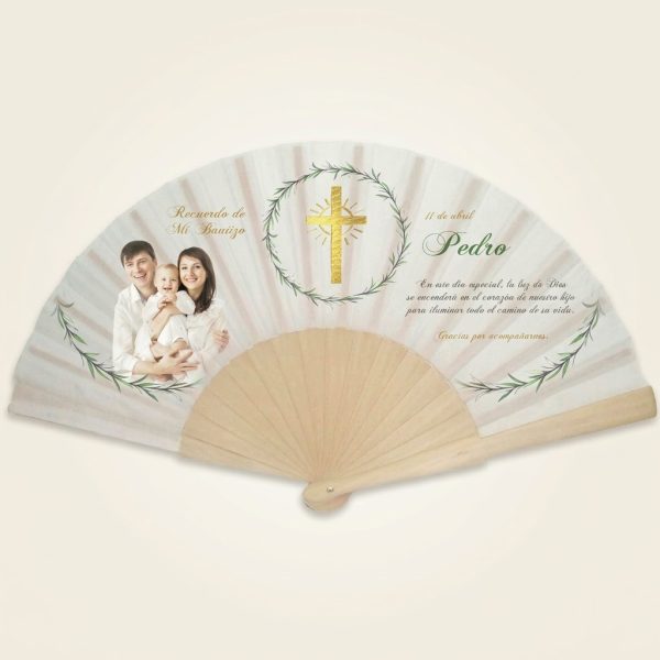 Abanico bautizo personalizado con foto 093
