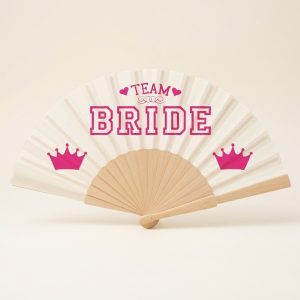 Abanico Team Bride personalizable rosa 017